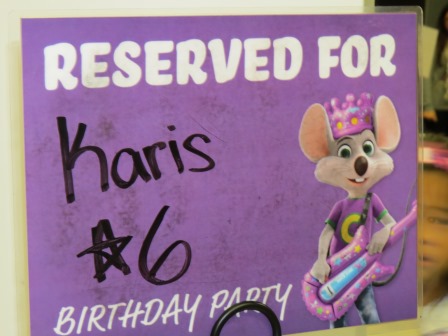Karis's Birthday {Chuck E. Cheese}